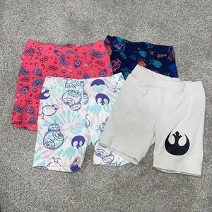 Bundle Star Wars/spotted zebra girls bike shorts